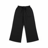 SOHO Classic Pants in black bleach-resistant fabric, flat lay